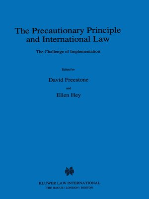 cover image of The Precautionary Principle and International Law